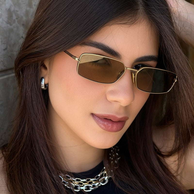 Women's stylish square sunglasses with polarized lenses Skanto