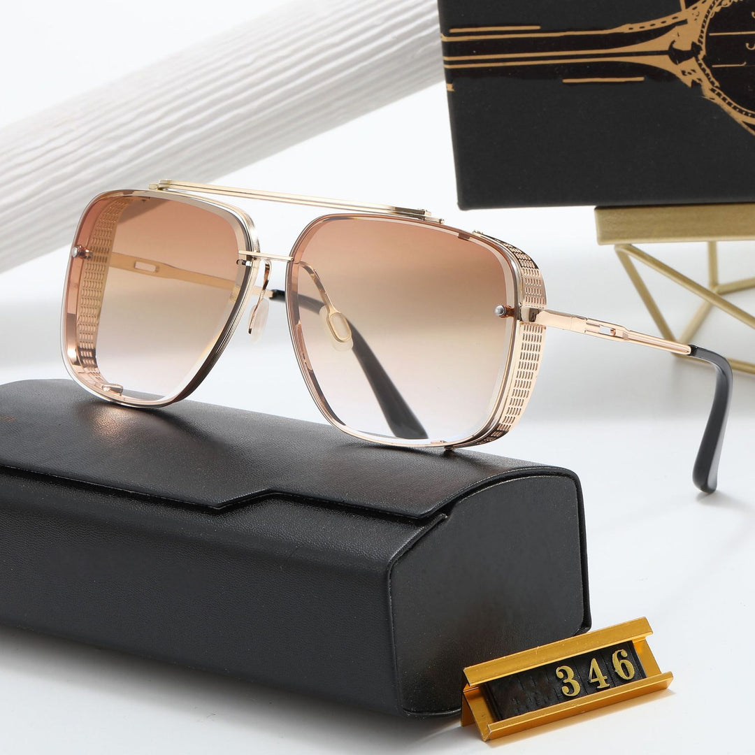 Dame designer solbrille med stilleggende firkantet ramme og UV-beskyttelse Skanto