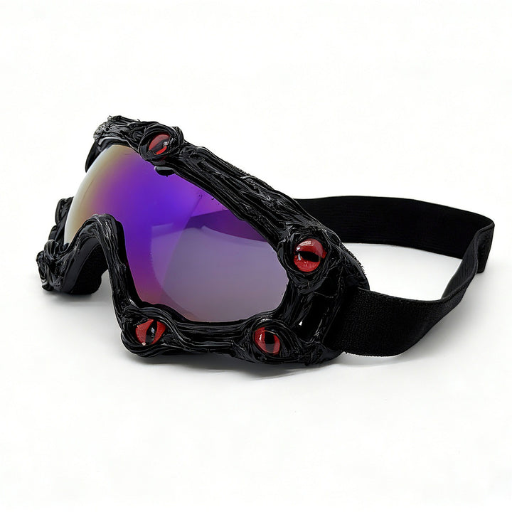 Dame skibrille i futuristisk design med dekorative detaljer Skanto