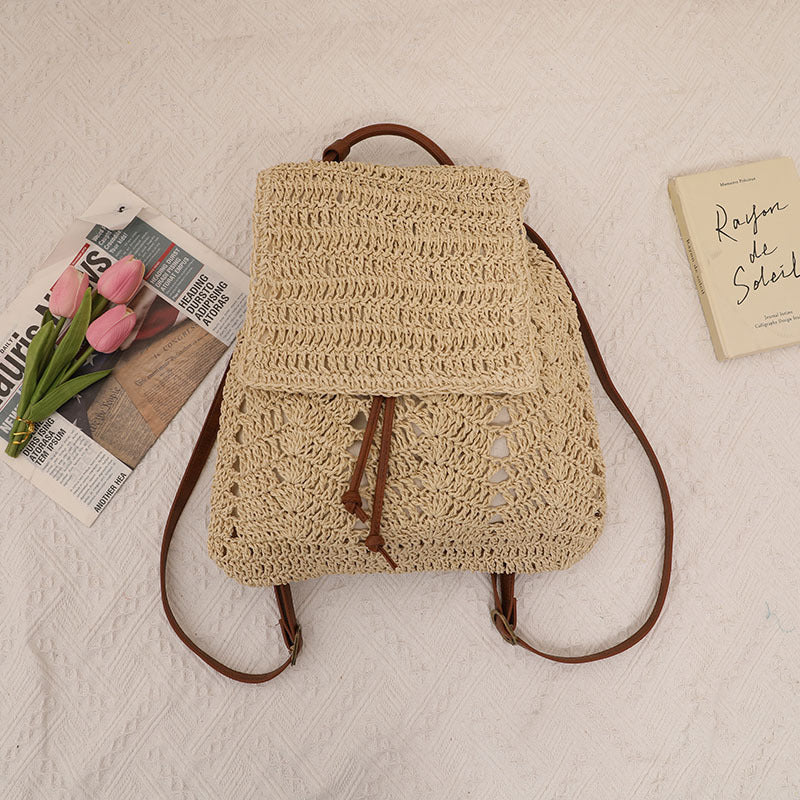 Backpack Bag Made of Handmade Natural Material Skanto