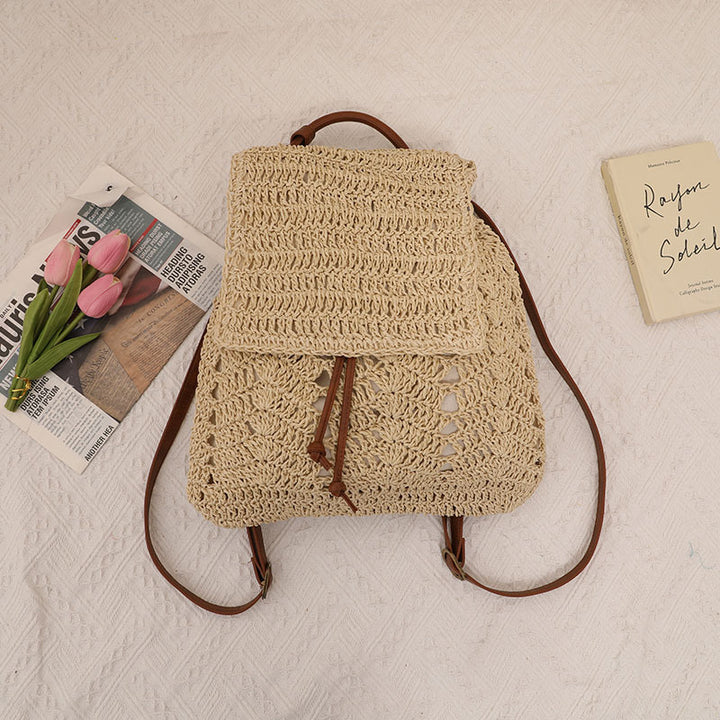 Backpack Bag Made of Handmade Natural Material Skanto