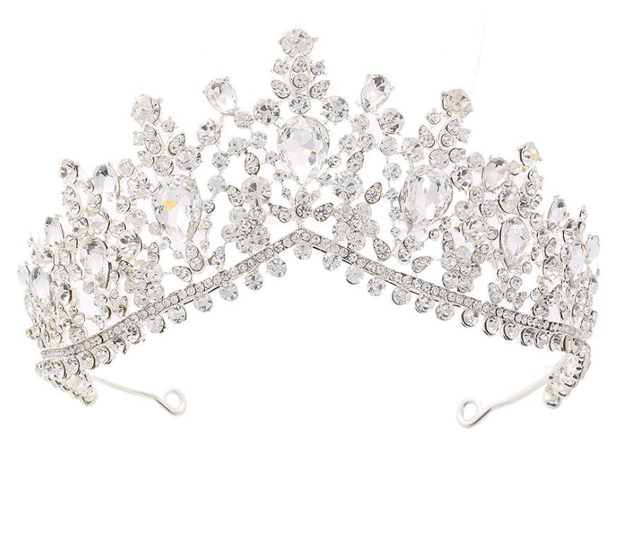 Damer Glamourøs Tiara med Strass- og Krystallpynt Skanto