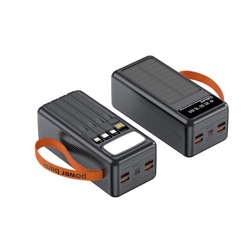 Multifunksjonell sol-powerbank med digital ladevisning Skanto