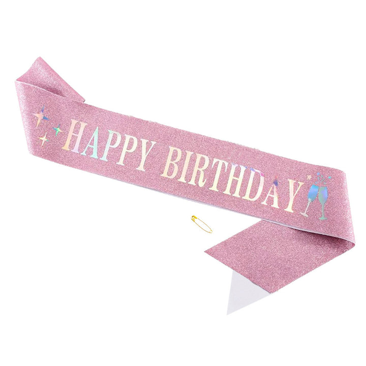 Dame Funkenkrone med "Happy Birthday" skrift Skanto
