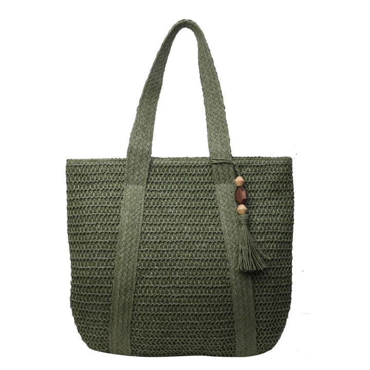 Makramee Tote med Flettet Design Skanto