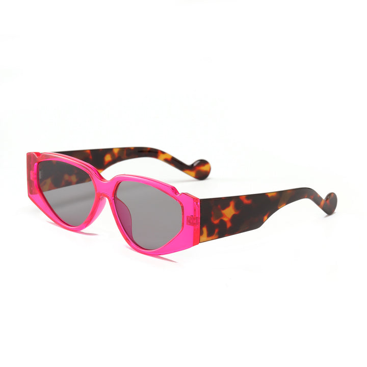 Dame Fashion-solbrille med innovativ ramme og beskyttende UV-beskyttelse Skanto