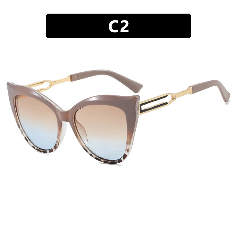 Women's cat-eye glasses with elegant metal frame Skanto