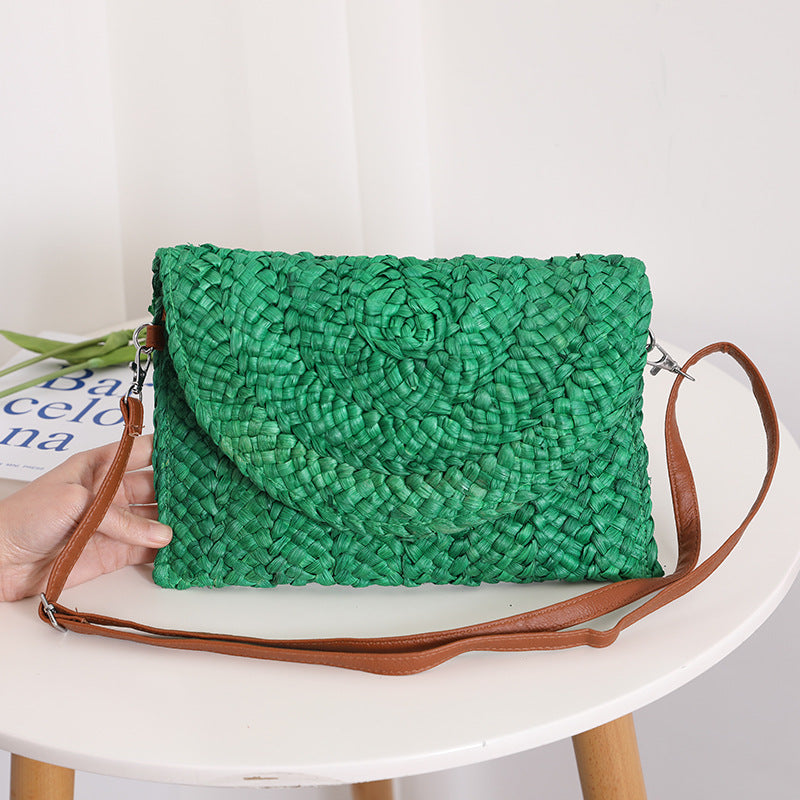 Handmade basket bag with elegant wave pattern Skanto