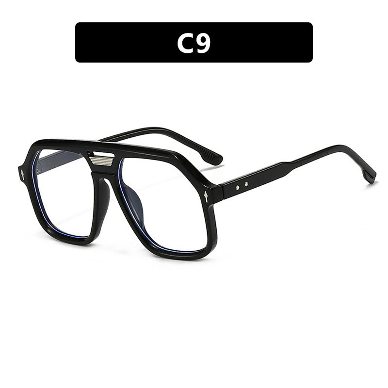 Women's oversized sunglasses with polygonal frame and UV protection Skanto