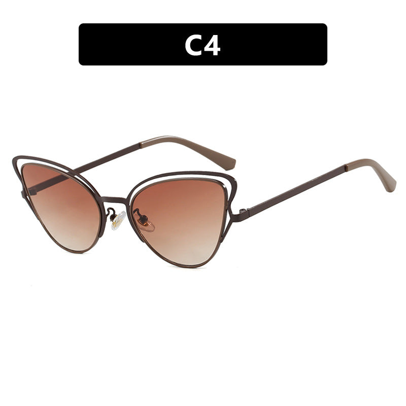 Women's Cat-Eye Glasses with Noble Metal Frame and Comfortable Fit Skanto