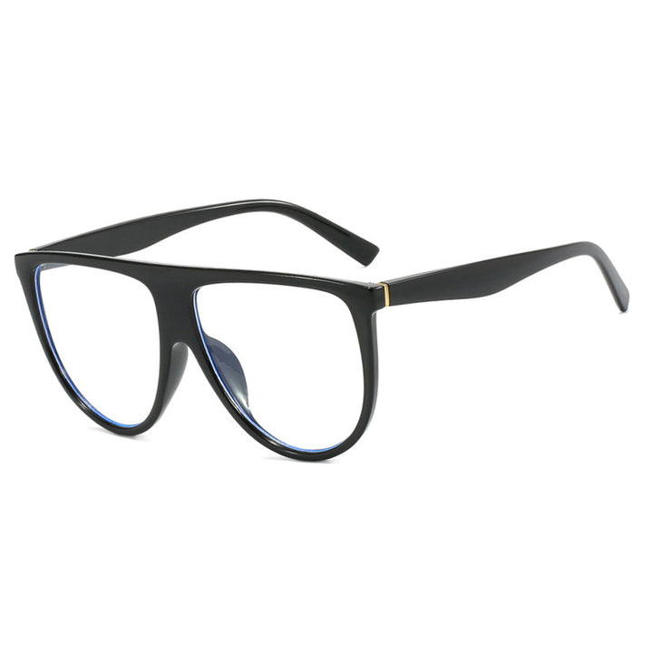Women's trendy oversized sunglasses with stylish transparent frames Skanto