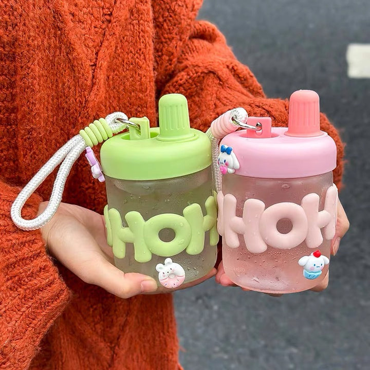 Damen lustige und praktische Wasserflasche mit integrierter Trageschlaufe Skanto