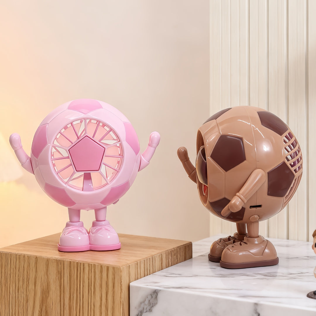 Dames bærbar USB mini vifte i kreativt fotballdesign Skanto