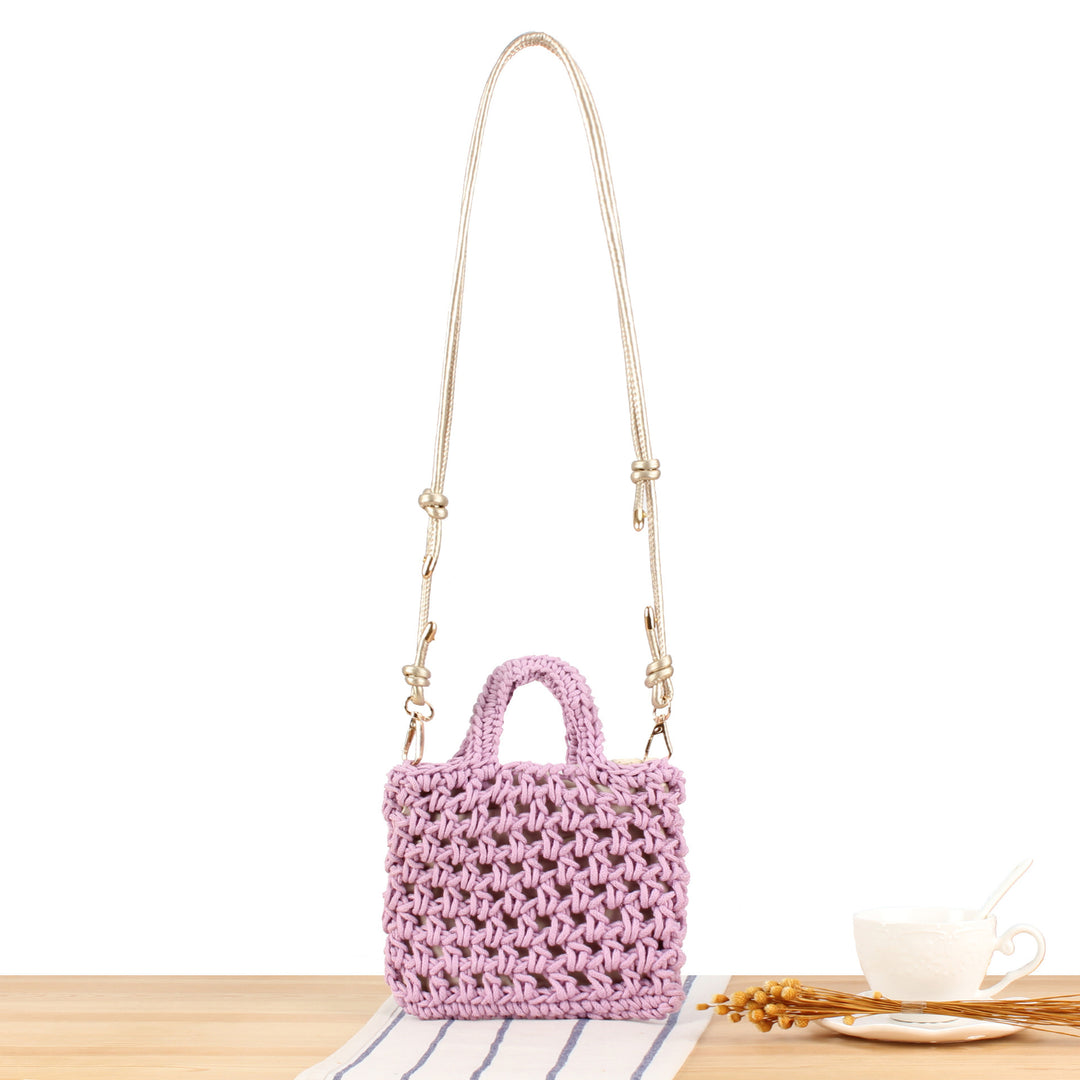 Håndbag i moderne makramee-design Skanto