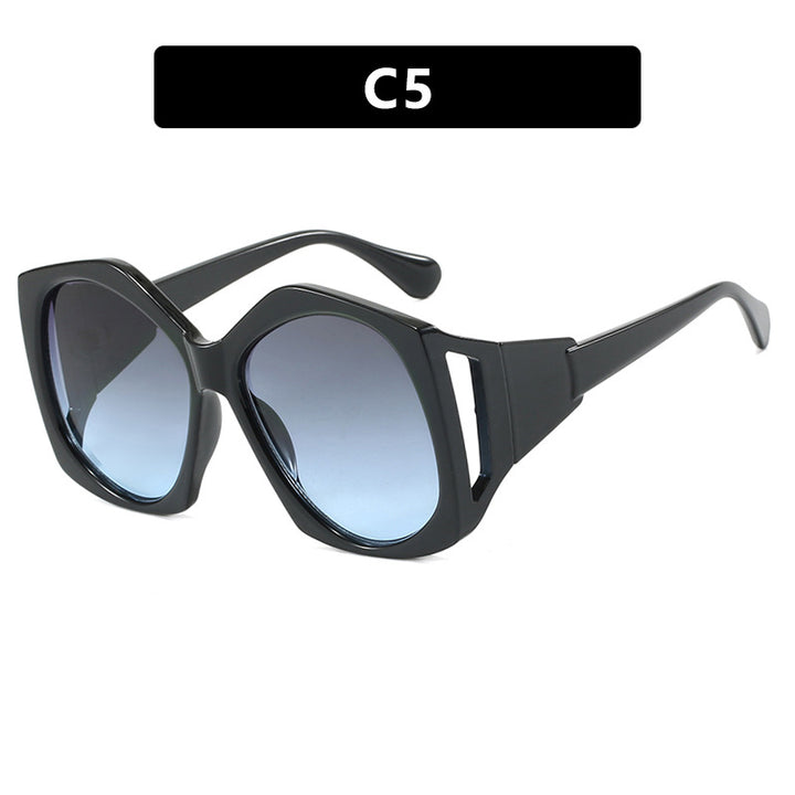 Women's oversized sunglasses with futuristic design Skanto