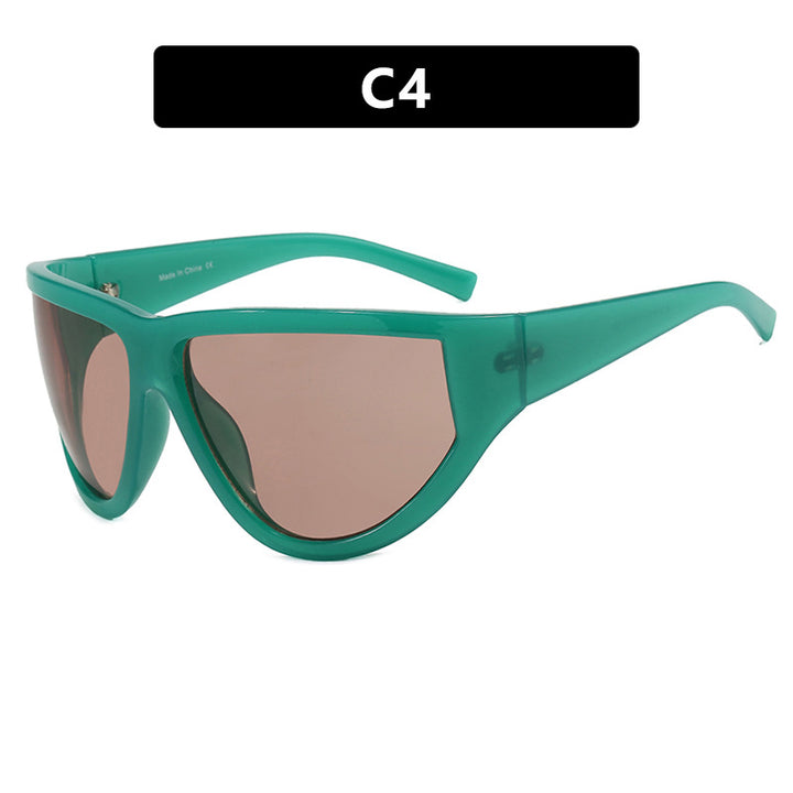 Women's futuristic sunglasses with sporty design and flexible lenses Skanto