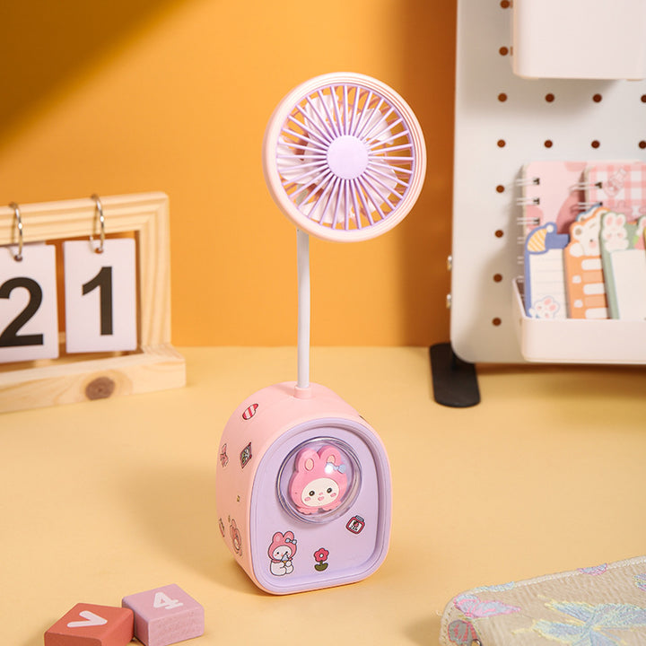 Unisex Kreativ Mini USB-Ventilator med LED-Lys Skanto