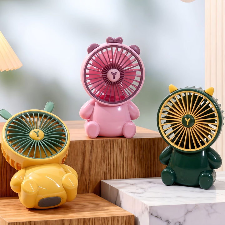 Kvinnens portable USB mini håndholdte vifte med dyredesign Skanto
