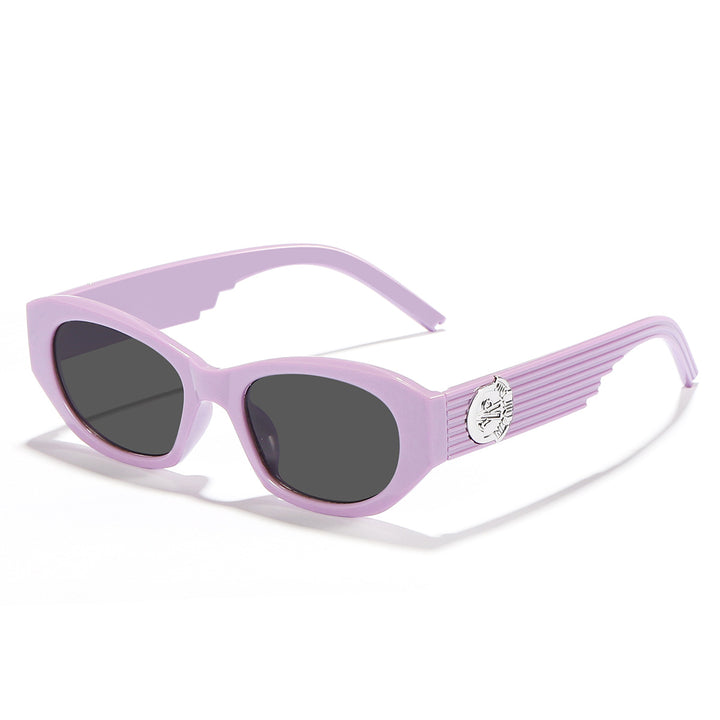 Dame Designer-solbrille i elegant transparent design Skanto
