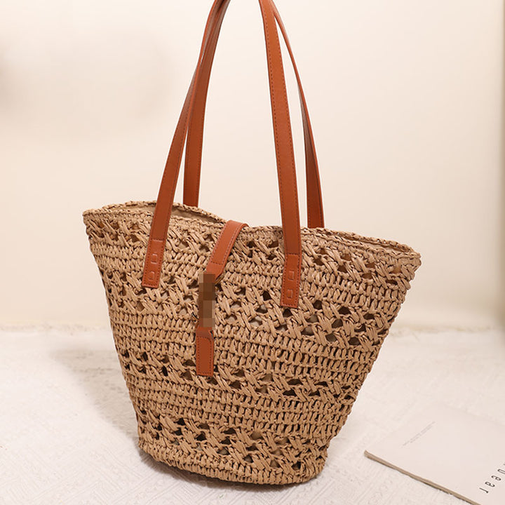 Raffia tote bag Skanto