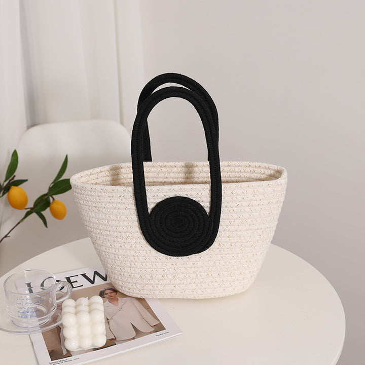 Decorative natural fiber bag Skanto