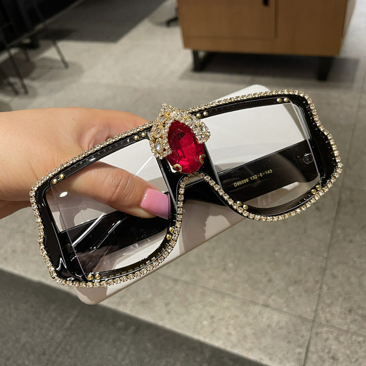 Dame smykkestein-prydet solbrille Skanto