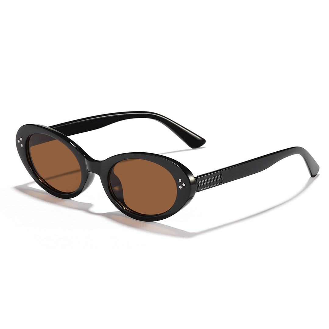 Dame moter solbrille med elegant, oval design Skanto