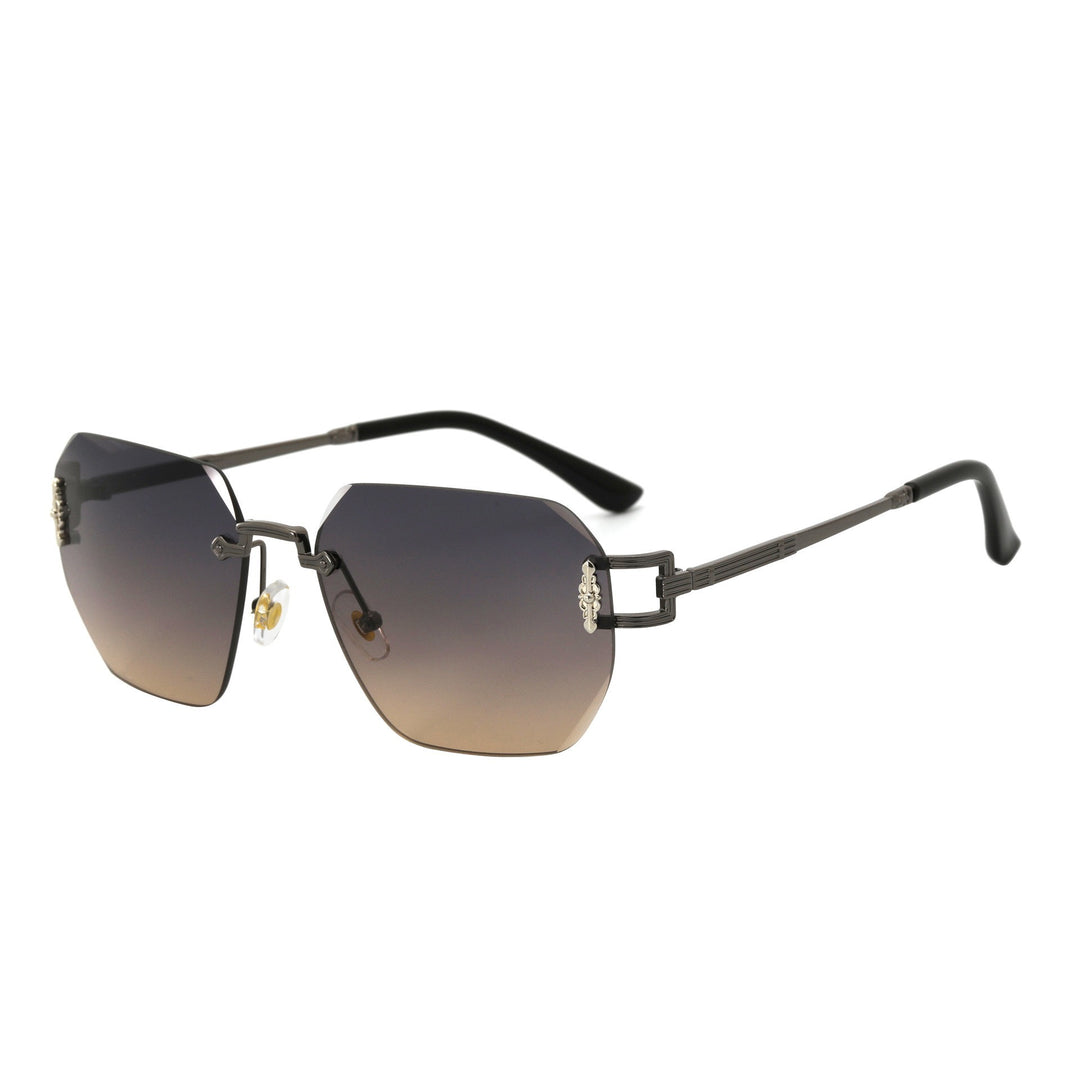 Dame Designer-solbrille i moderne, geometrisk design Skanto
