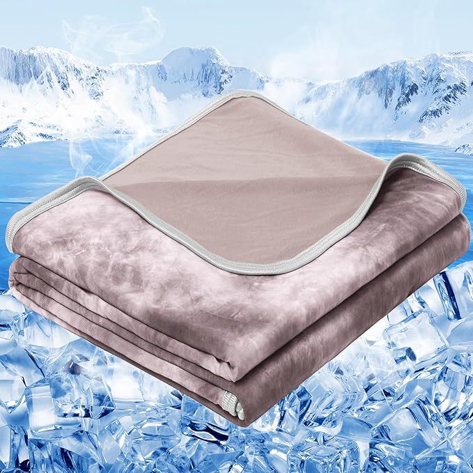 Unisex nan pustende kjøleteppe med temperaturregulerende mikrofiber og fukttransporterende finish Skanto
