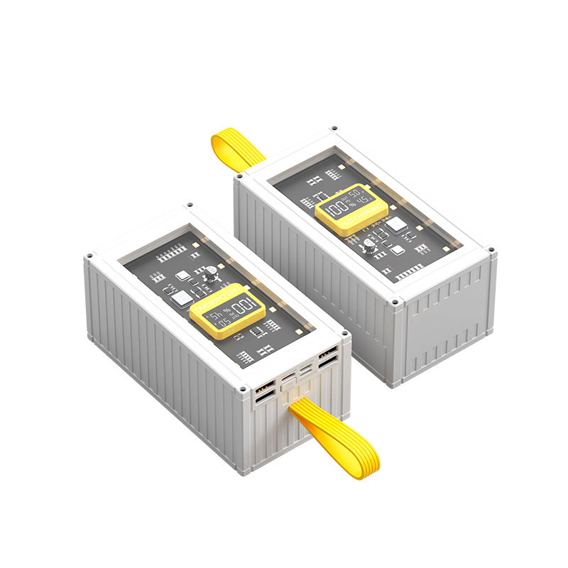 Høytytende powerbank med multifunksjonelt LCD-display og hurtigladingsteknologi Skanto