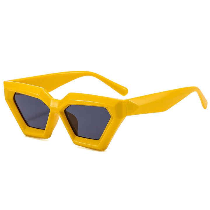 Dame Geometrisk Solbrille med moderne design Skanto