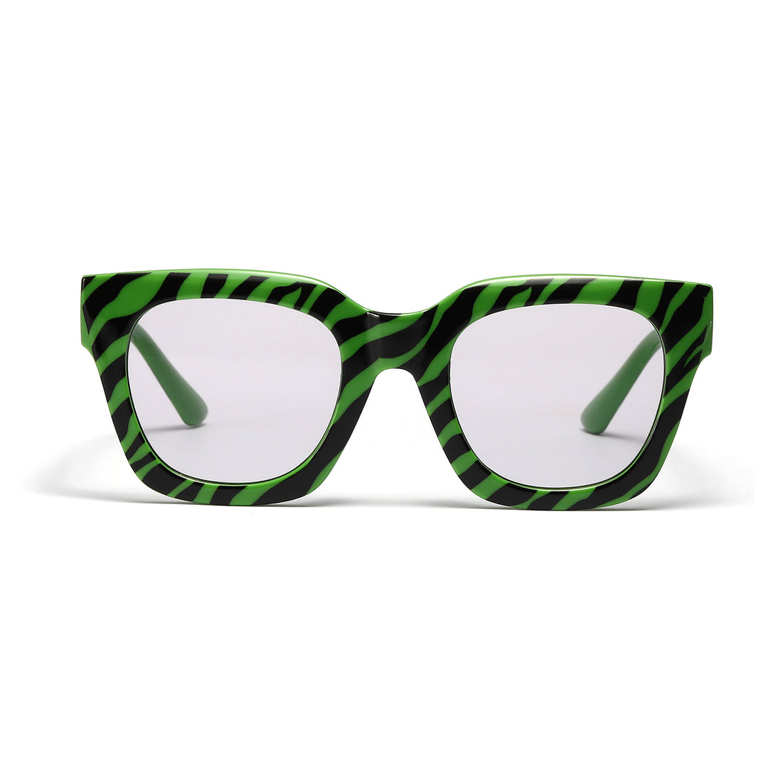 Dame moteriktig solbrille med unikt dyreprintmønster Skanto