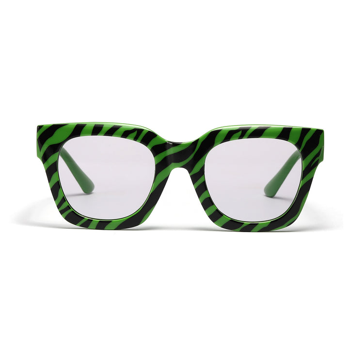 Dame moteriktig solbrille med unikt dyreprintmønster Skanto