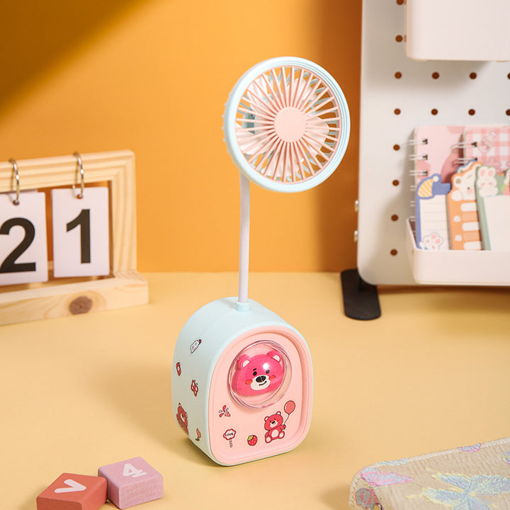 Unisex Kreativ Mini USB-Ventilator med LED-Lys Skanto