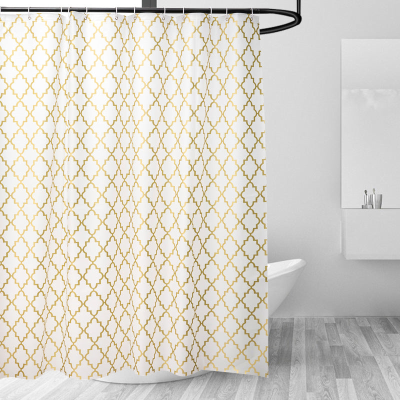 Chic Geometrisk Mønster Dusjforheng Skanto