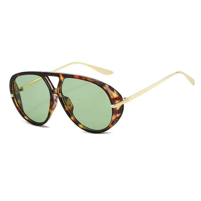 Women's Oversized Sunglasses with Elegant Plastic Frame and Mirrored Lenses Skanto