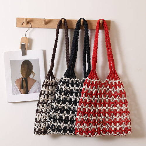 Hand-knotted tote and beach bag Skanto