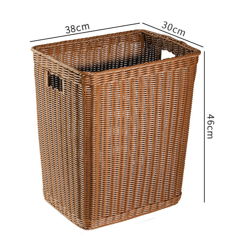 Premium Håndvevd Rattan Oppbevaringskurv Skanto