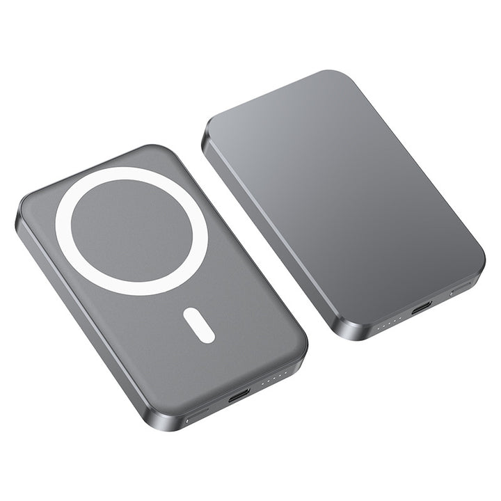 Magnetisk Qi Powerbank med hurtigladefunksjon Skanto