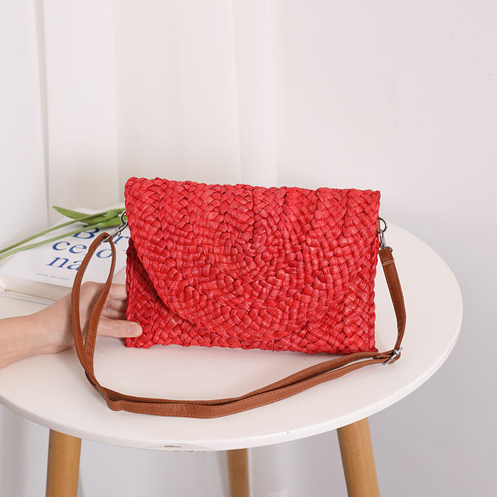 Handmade basket bag with elegant wave pattern Skanto