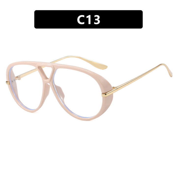 Women's Oversized Sunglasses with Elegant Plastic Frame and Mirrored Lenses Skanto