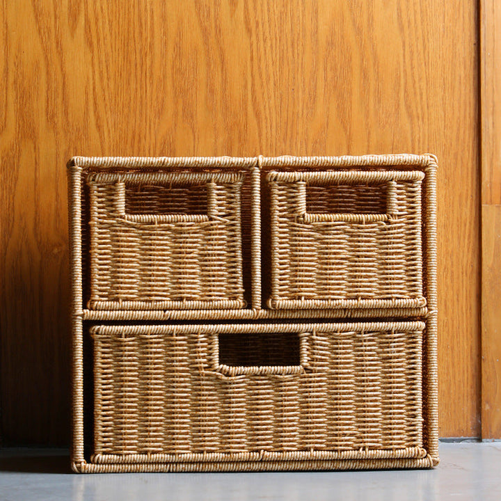 Multi-Skuff Wicker Oppbevaringsorganisator Skanto