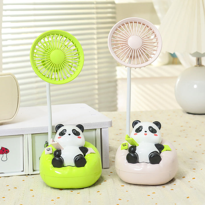 Dame Bærbar Mini-vifte med søtt panda-design Skanto