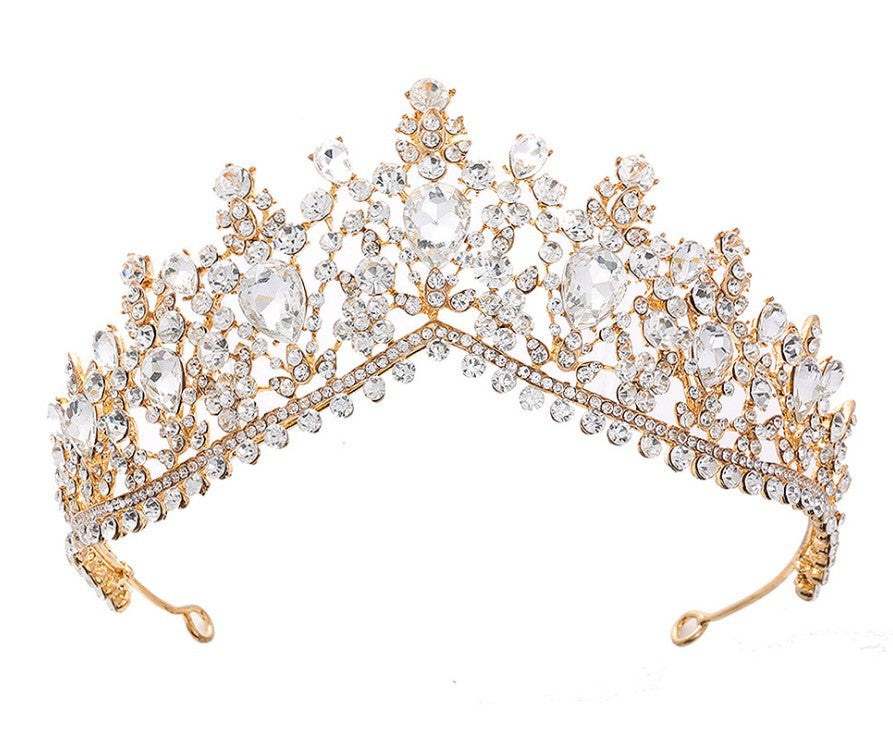 Damer Glamourøs Tiara med Strass- og Krystallpynt Skanto