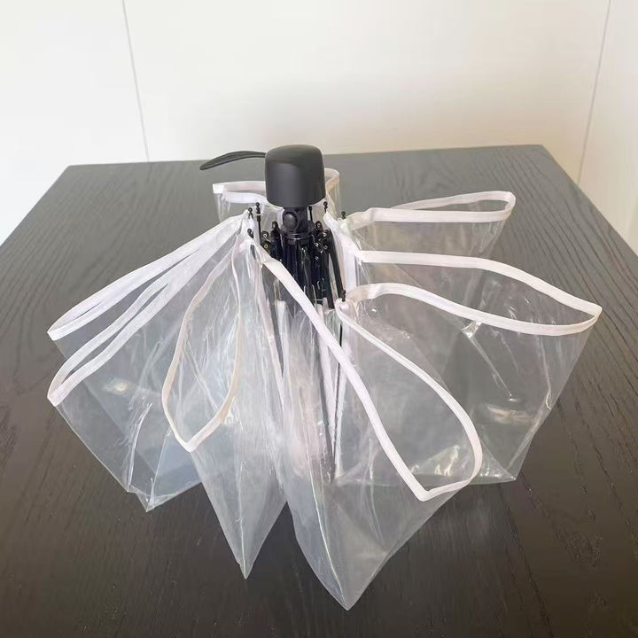 Dame Vindavstøtende, selvbærende paraply med innovativt design Skanto