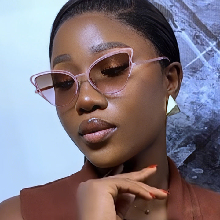 Women's Cat-Eye Glasses with Noble Metal Frame and Comfortable Fit Skanto