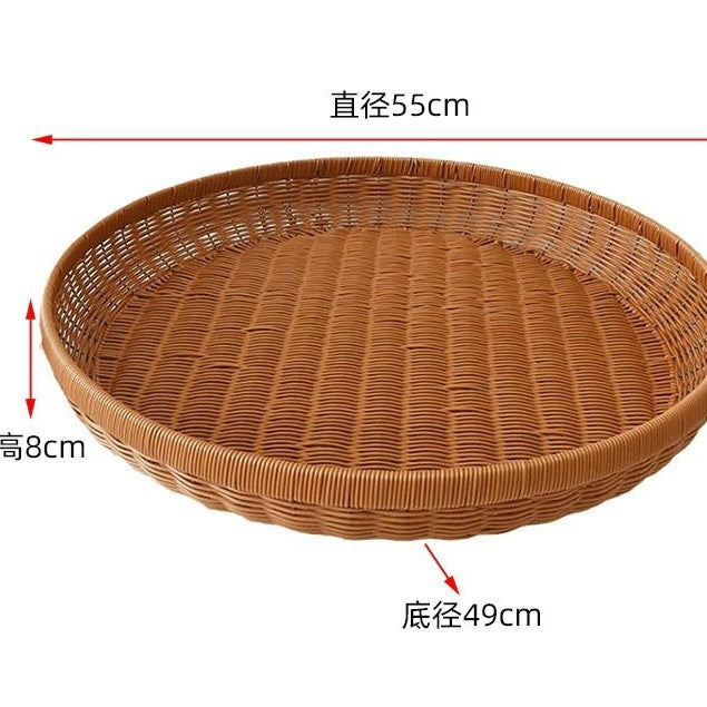 Unisex Rund Rattankurv Skanto