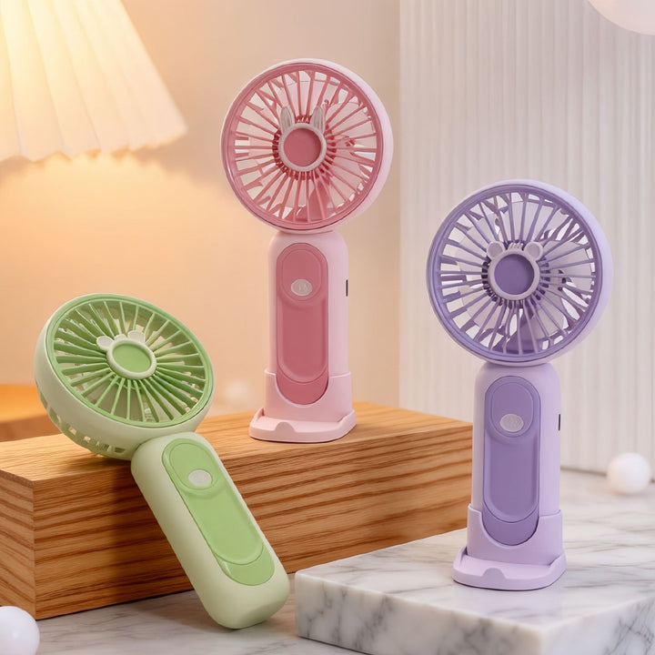 Unisex nan kompakt USB Håndvifte med avtakbar stangfot og stille motor Skanto