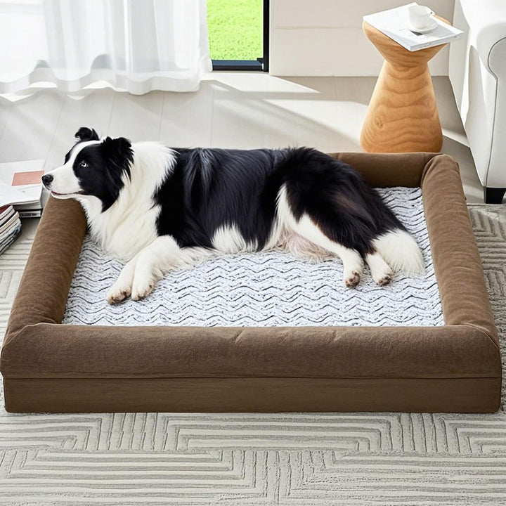 Orthopedisk polstret lounge hundeseng