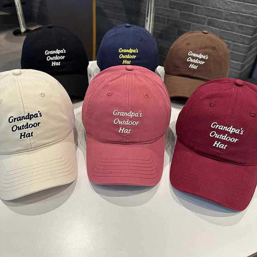 Unisex Justerbar Brodert Utendørs Caps Skanto